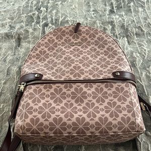 Kate spade pink floral backpack
